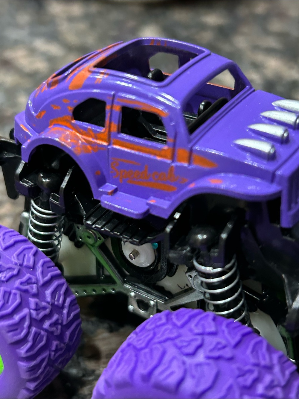 Kids Purple Monster Truck Toy - Speedcals